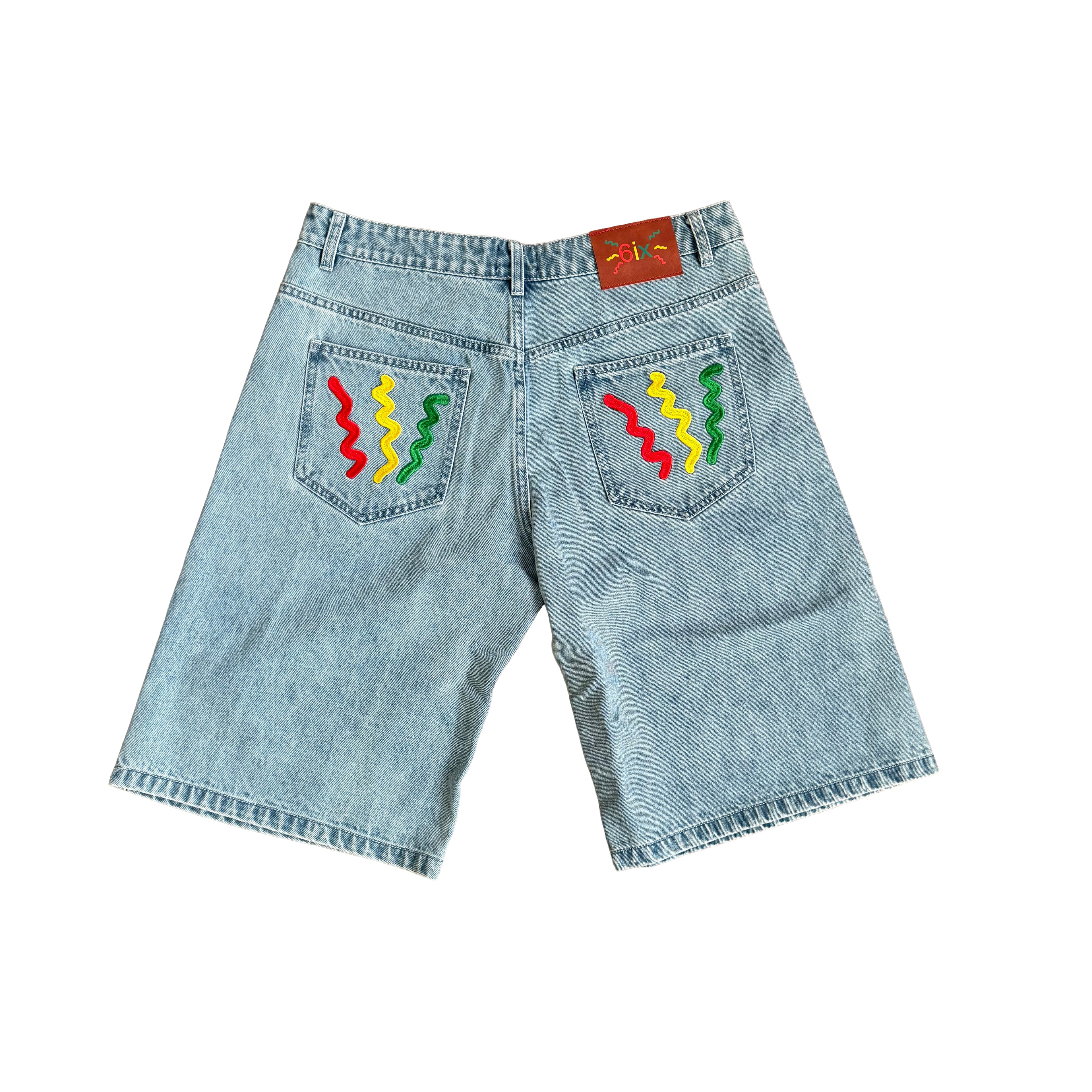 "6ixth-Sense" Denim Shorts Blue