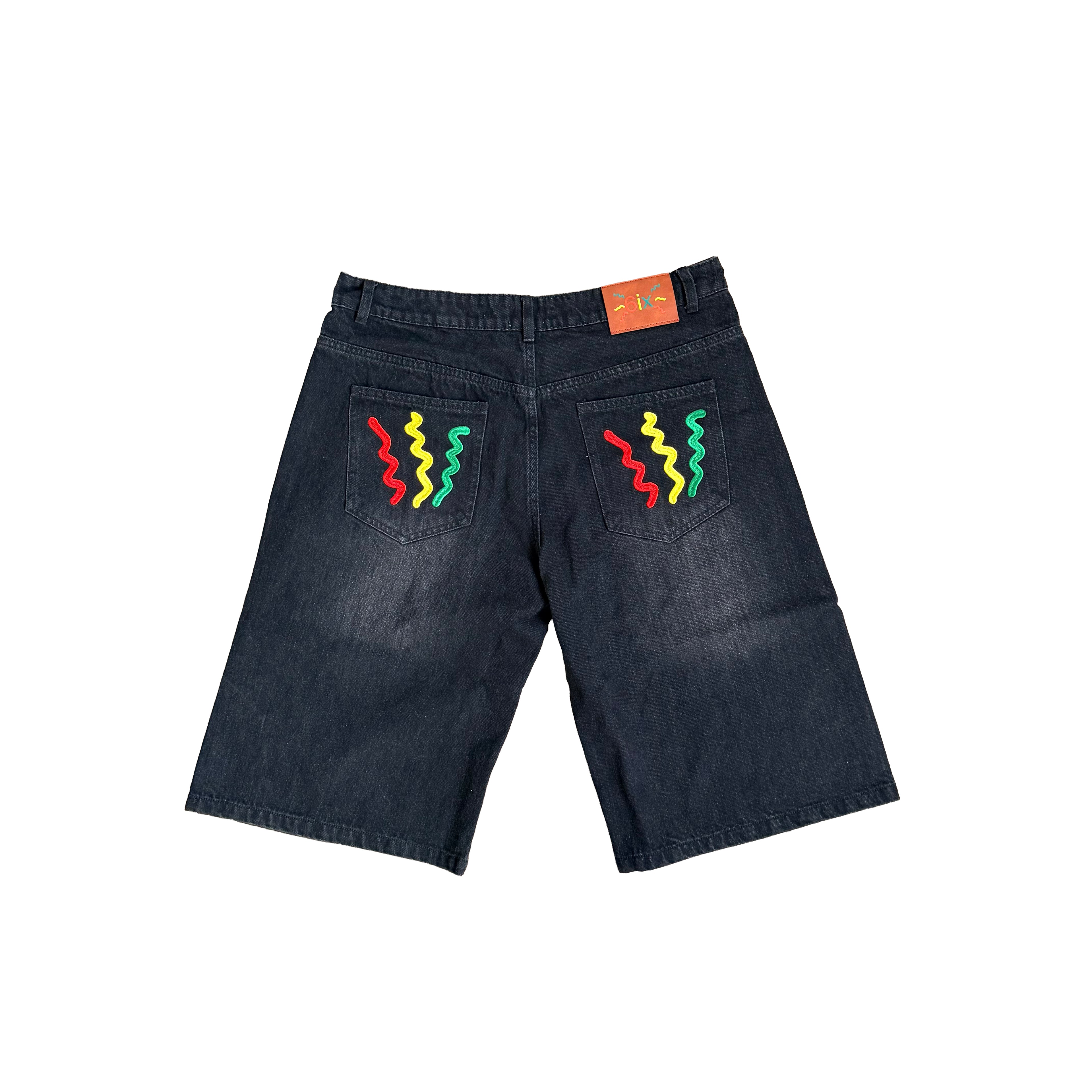 "6ixth-Sense" Denim Shorts Black