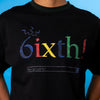 "6ixth!" Graphic Tee Black