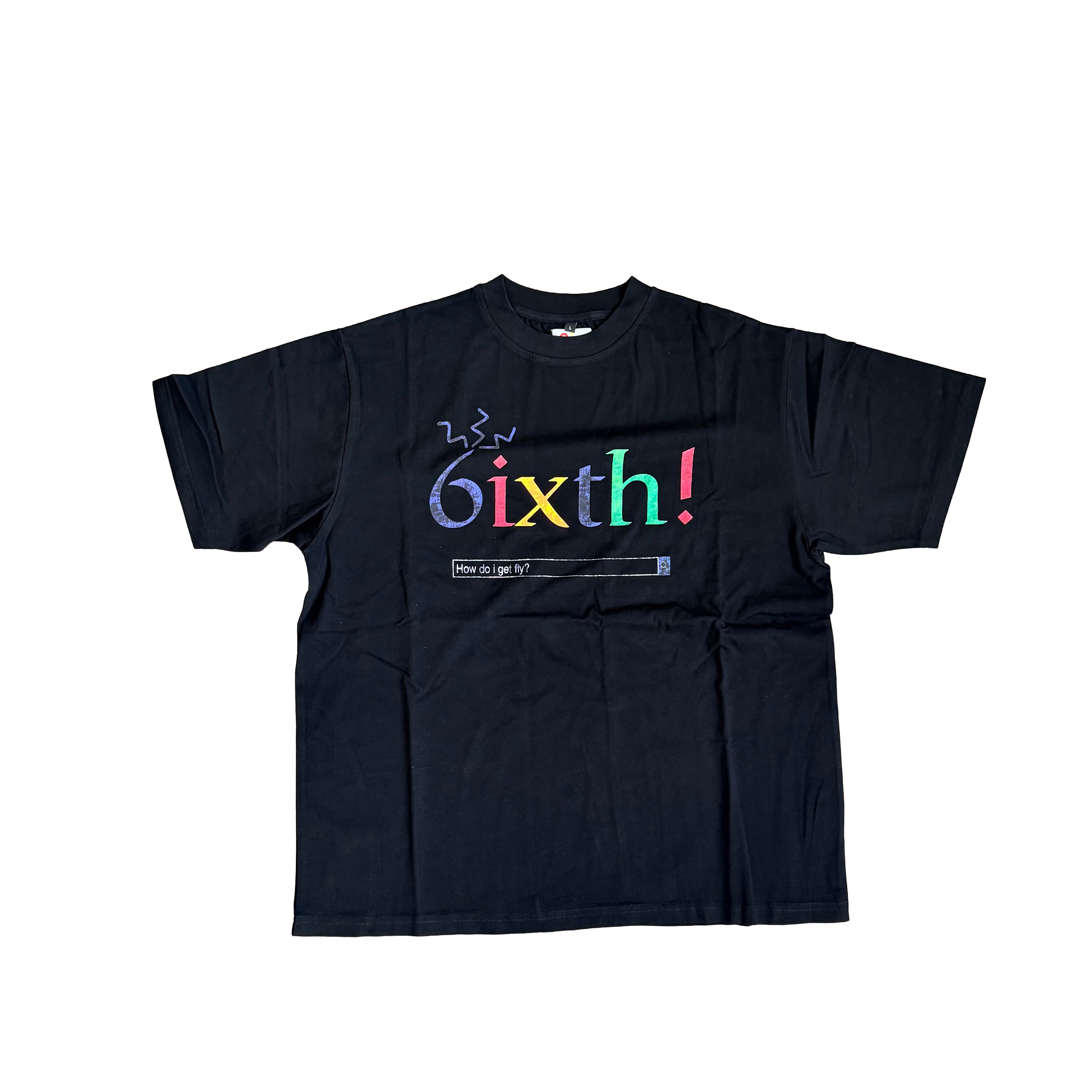 "6ixth!" Graphic Tee Black