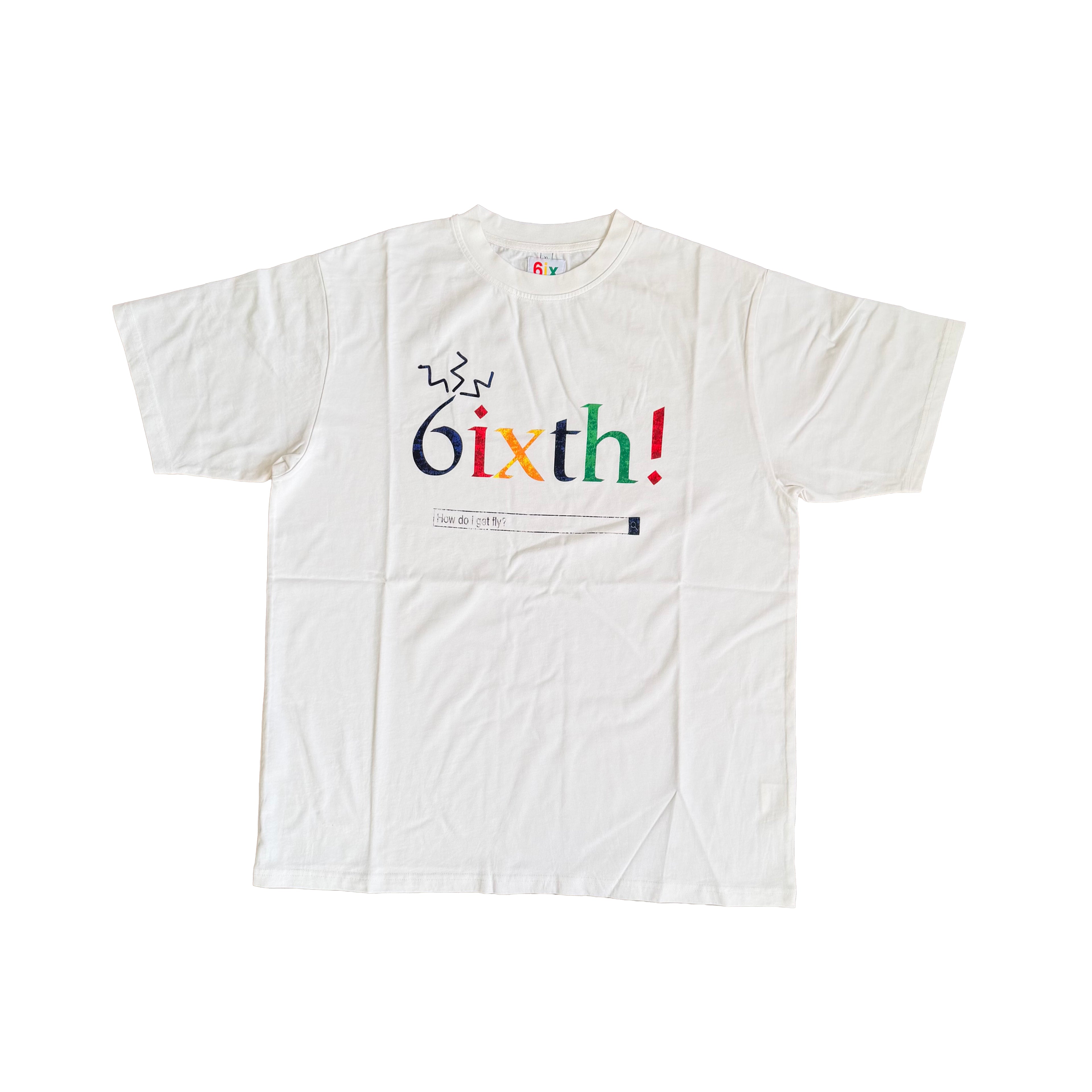 "6ixth!" Graphic Tee White