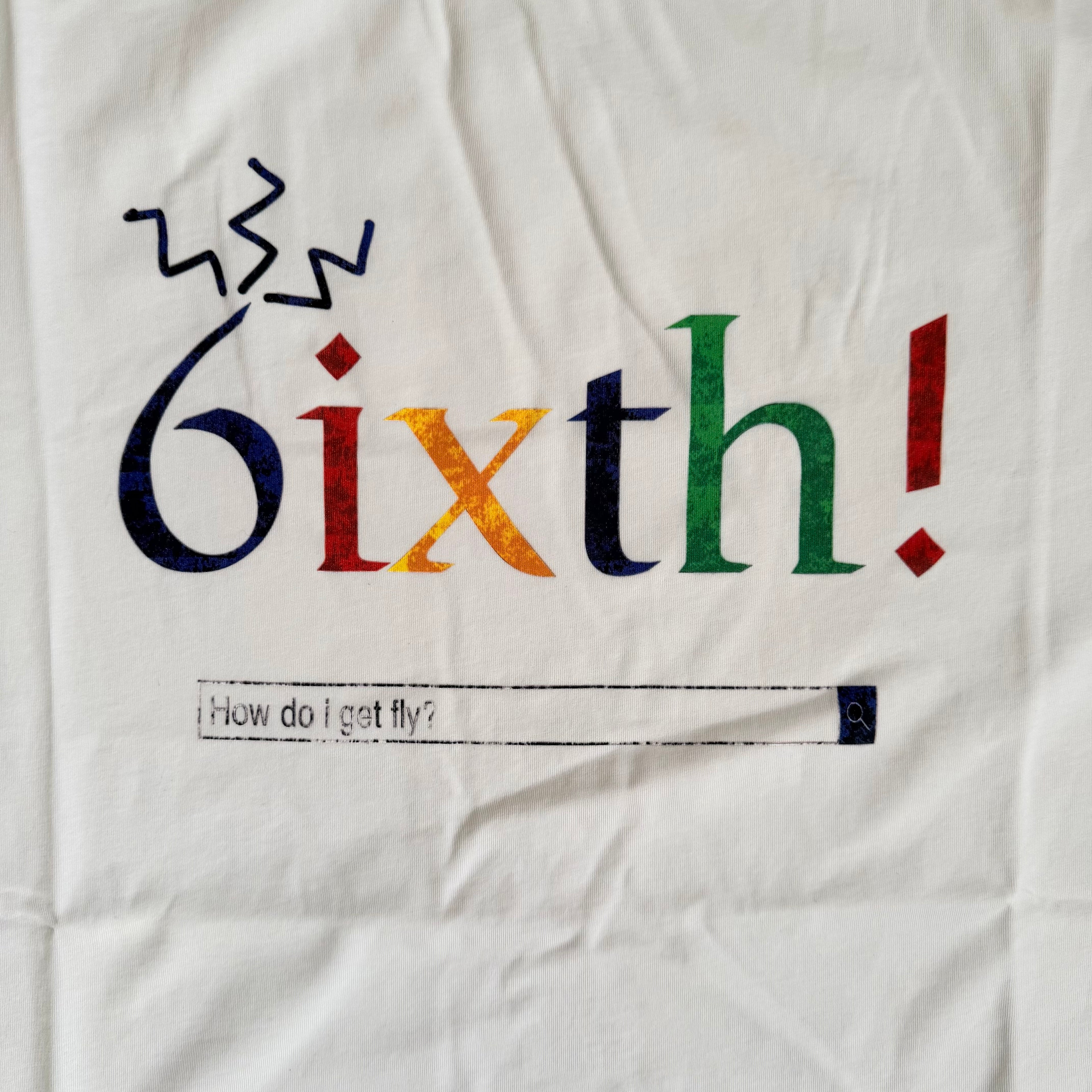 "6ixth!" Graphic Tee White